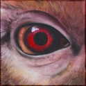 Augenblick eines Berberaffen; Acryl auf Leinwand;
30 x 30 cm